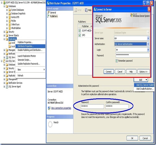 Ahmad Eid Salem: SQL Server 2005 - Merge Replication Step by Step Procedure